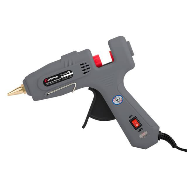 Пістолет клейовий 40(120) Вт, 195-210°C, під стрижні 10,8-11,5 мм, 10-16,5 г/хв INTERTOOL RT-1102 Київ - фото 6