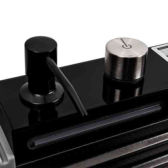 PLATINUM Кухонна мийка 75*45М PVD чорна Platinum Handmade "Водоспад" Киев