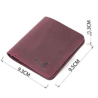 Портмоне Shvigel Кожаное Бордовое (16604) Винница