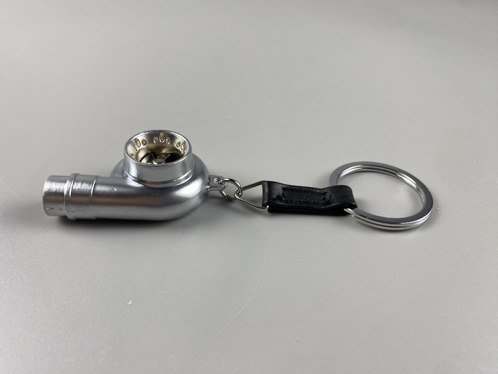 Брелок турбіна ТКР (турбокомпресор), брелок на ключі для водія ТКР сріблястий Мукачево - фото 5