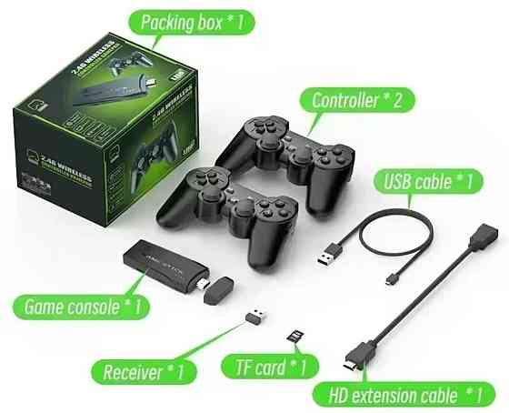 1300грн + олх станция 4К 20000 игр 64 ГБ игровая приставка. Харьков