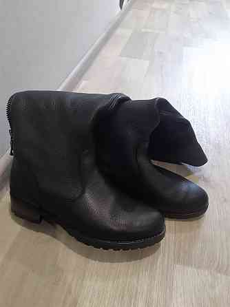 Женские зимние сапоги Б/У натуральная кожа, натуральный мех Германия (европейка) - 38 размер - стелька 24,5см Киев