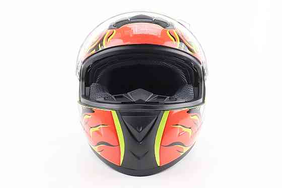 Шолом інтеграл, закритий+окуляри BLD-М61 S (55-56см), ЖОВТО-ПОМАРАНЧЕВИЙ "Buffalo" Київ