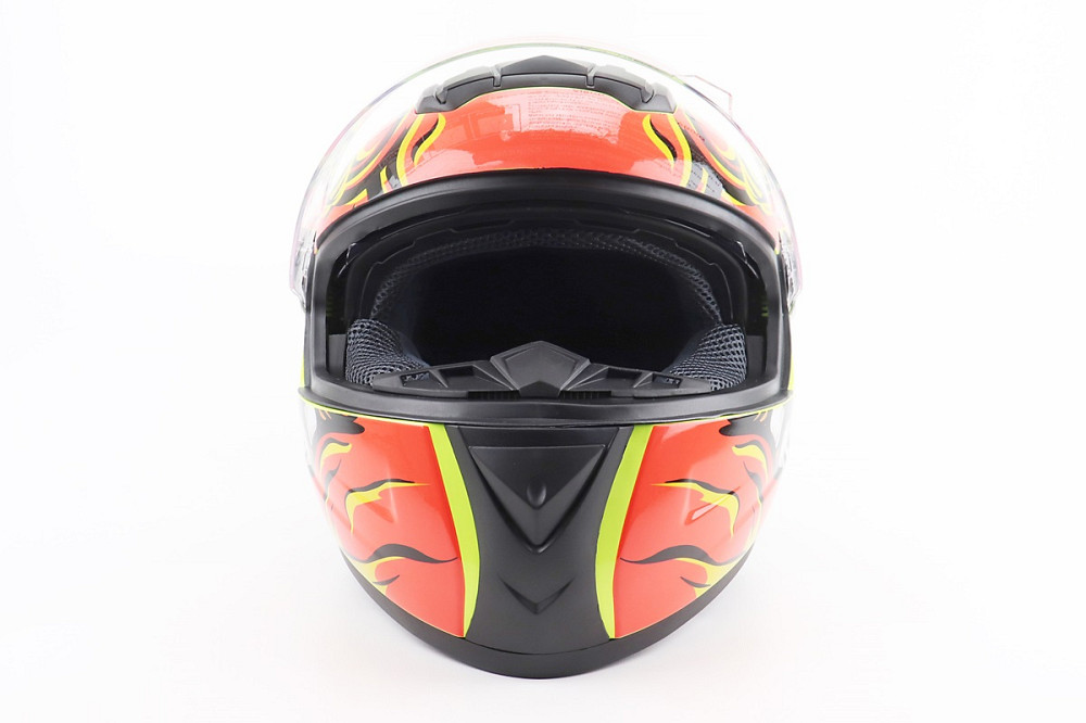 Шолом інтеграл, закритий+окуляри BLD-М61 S (55-56см), ЖОВТО-ПОМАРАНЧЕВИЙ "Buffalo" Київ - фото 6