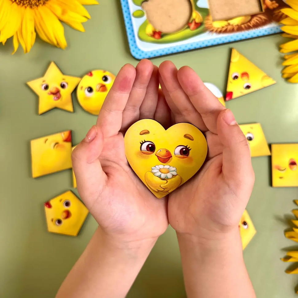 Деревянный пазл-вкладыш 