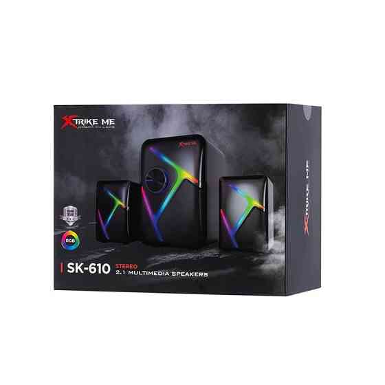 Колонки комп&apos;ютерні XTRIKE ME Gaming Speaker SK-610 RGB, чорні Винница