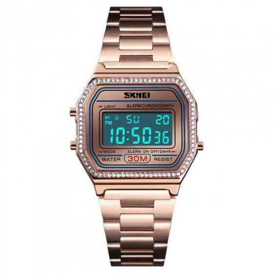 Жіночий наручний годинник Skmei Lolita 1474 Рожеве золото Київ