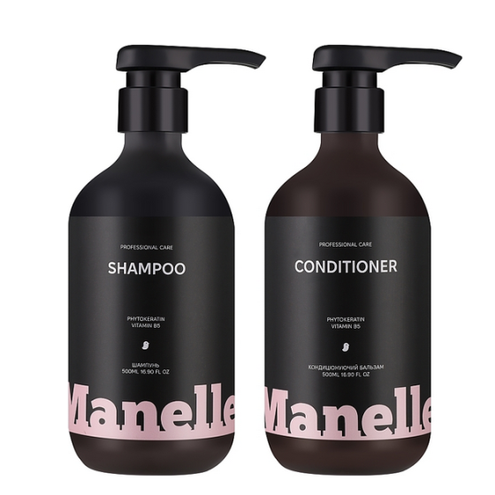 Дует набір Professional care phytokeratin vitamin B5 SHAMPOO+CONDITIONER Manelle 500+500 мл Київ