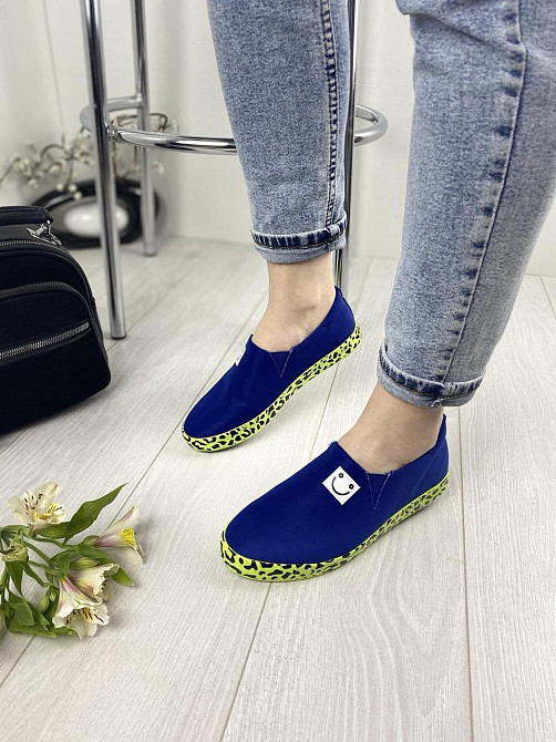 Bona Сліпони жіночі Bona MB-501 сині (літо, тканина) (1355) 36-39 Коломия - фото 3