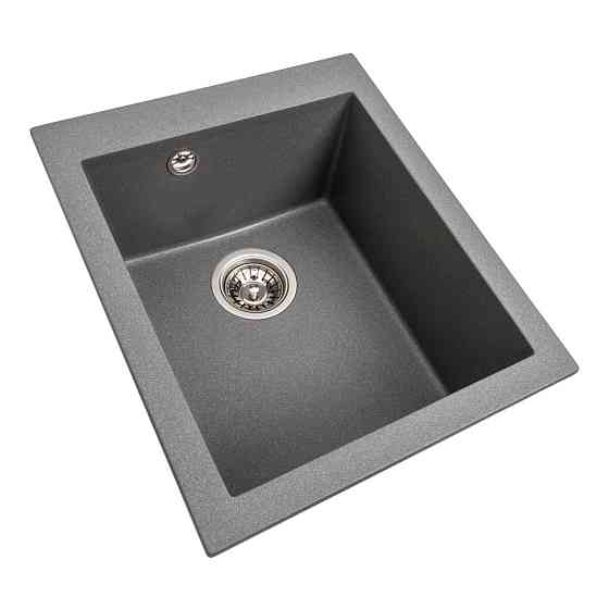 VALESO Гранітна мийка для кухні VALESO SOKIL 4150 матова Сірий мусон Коломыя