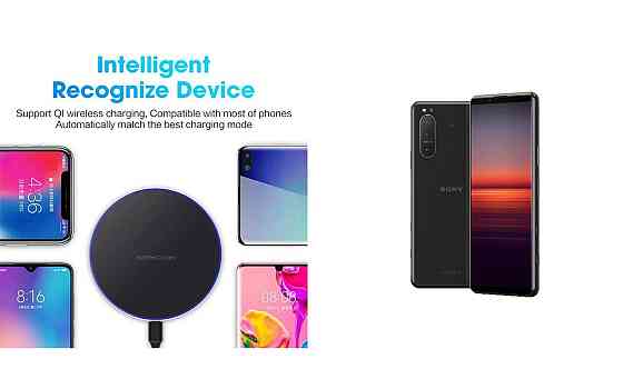 Бездротовий зарядний пристрій Copper до 30W для OnePlus Ace 5 Pro, USB-C, LED Київ