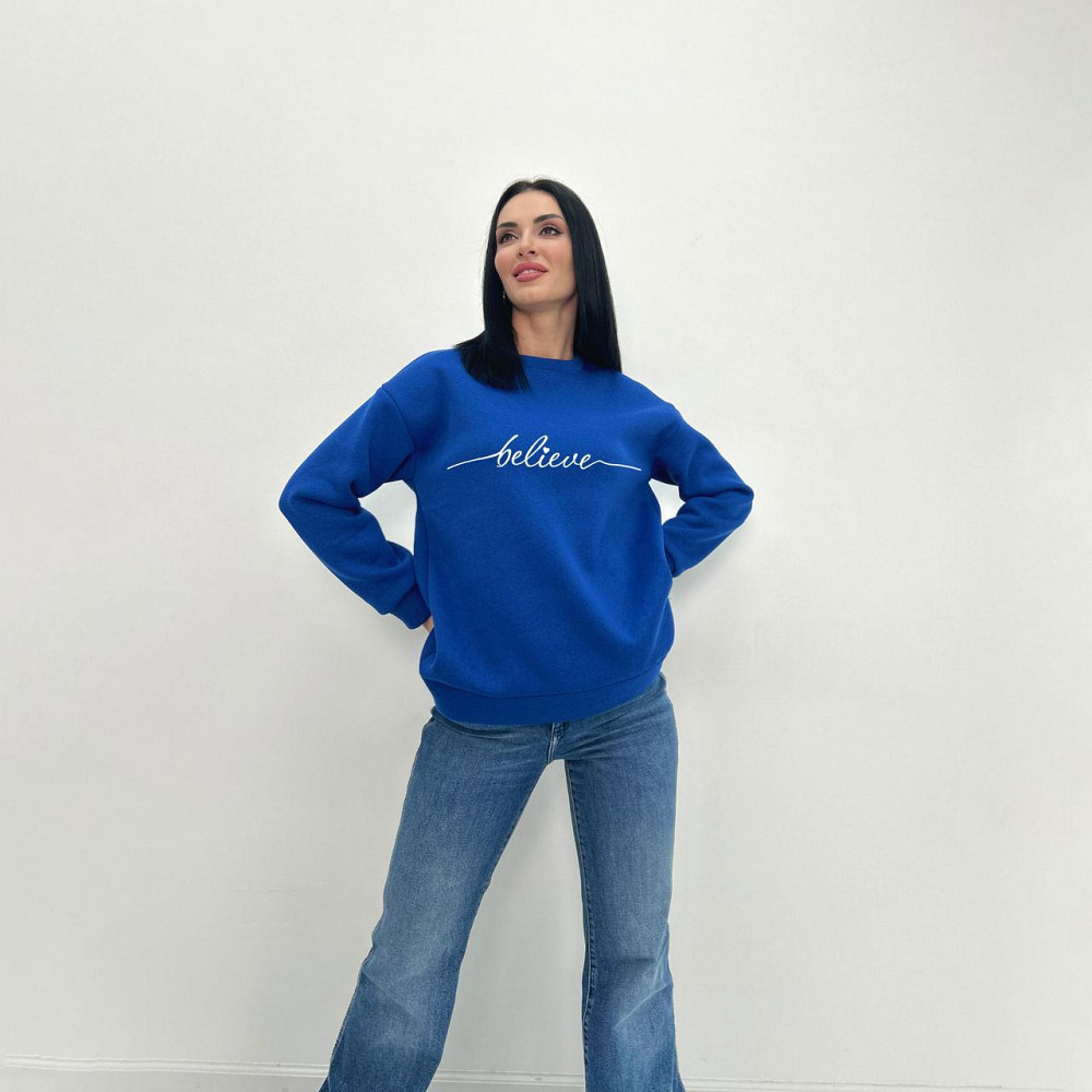 Жіночий світшот на флісі "Image" Турція оптом | Норма і батал Київ - фото 10