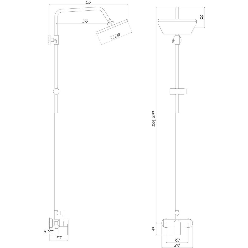 Душова система Globus Lux NIAGARA GLN-0005 (000018466) Київ - фото 5