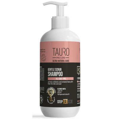 Шампунь для тварин Tauro Pro Line Ultra Natural Care Gentle Scrub 400 мл (TPL63598) Вінниця - фото 1