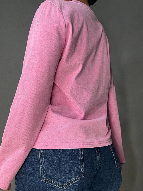 Лонгслив женский A-N 2517-5 трикотажный варка тай-дай с камешками 