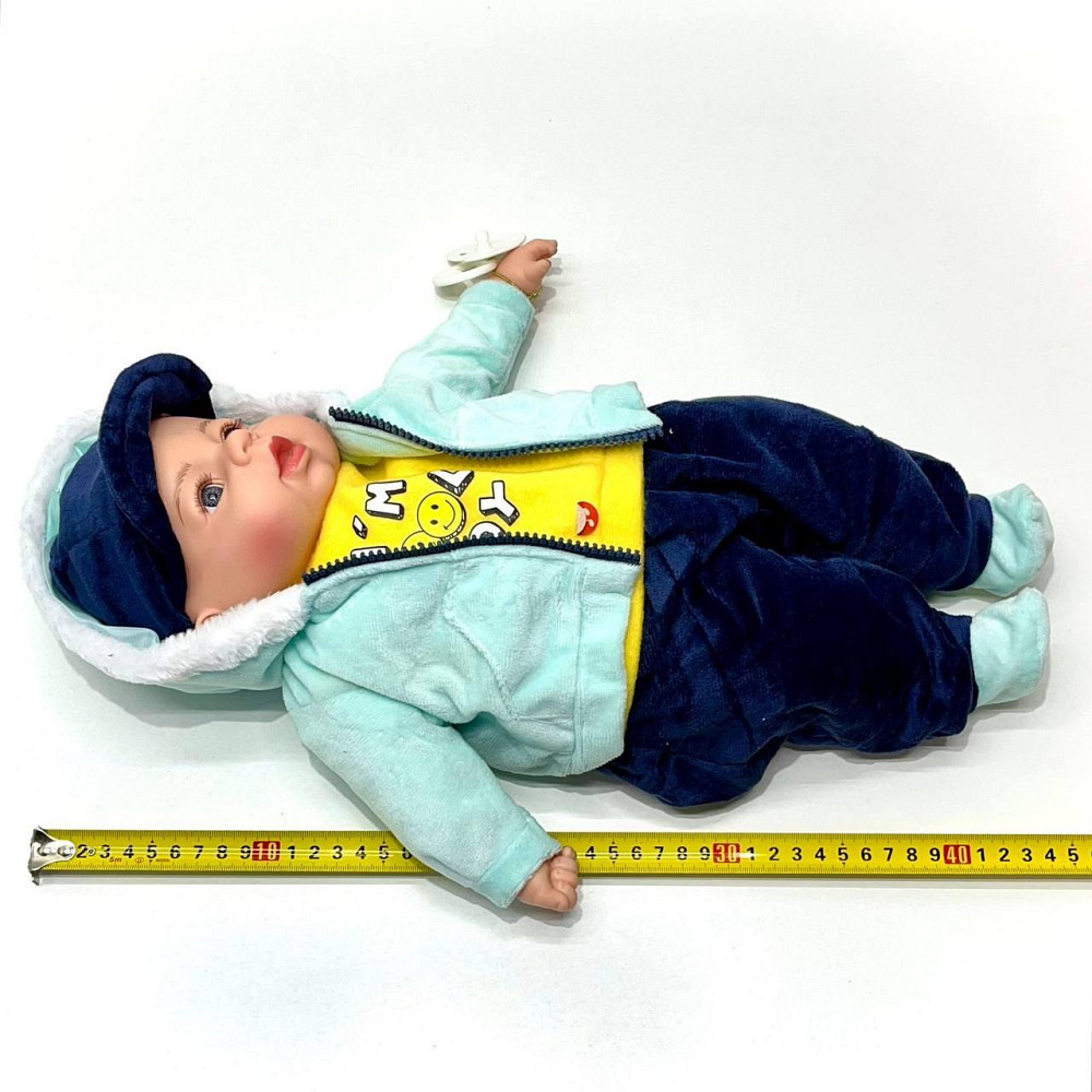 Лялька-пупс м'яконабивна з соскою та звуковими ефектами укр мова 44см Вид 4 (M 5924 І UA) Чернігів - фото 2