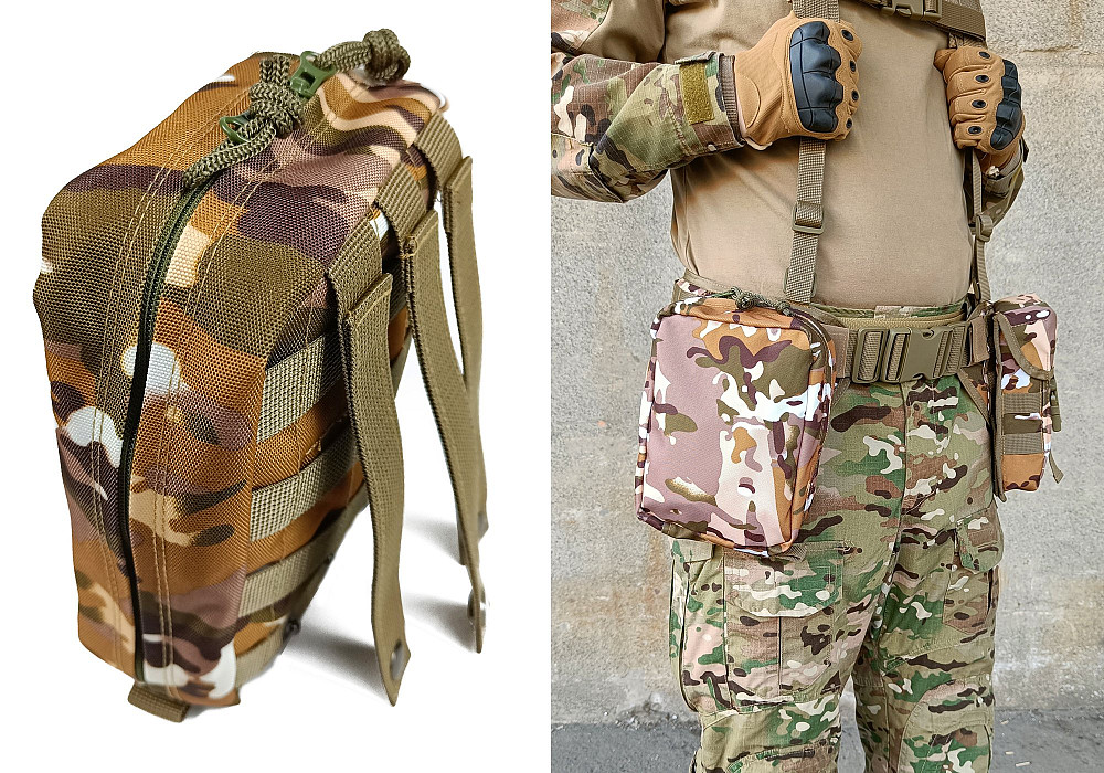 Підсумок аптечка тактична MOLLE Multicam Arid (степовий) для РПС, разгрузки або жилету Коломия - фото 1