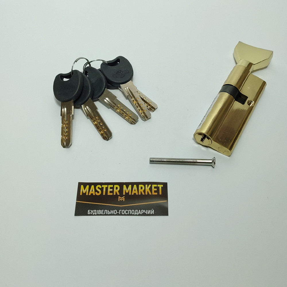 Цилиндр Imperial СК-80 (30С/50) латунь ручка Харьков - изображение 1