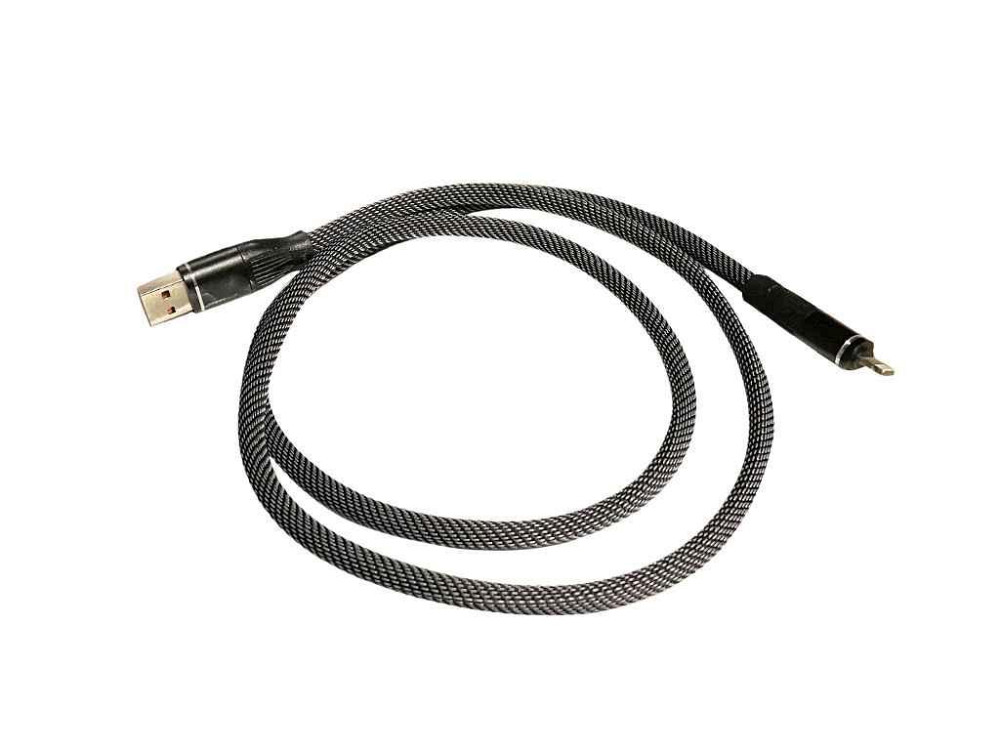 Кабель Lightning нейлоновый USB 6A 1м серый ТМ KMT Киев - изображение 1