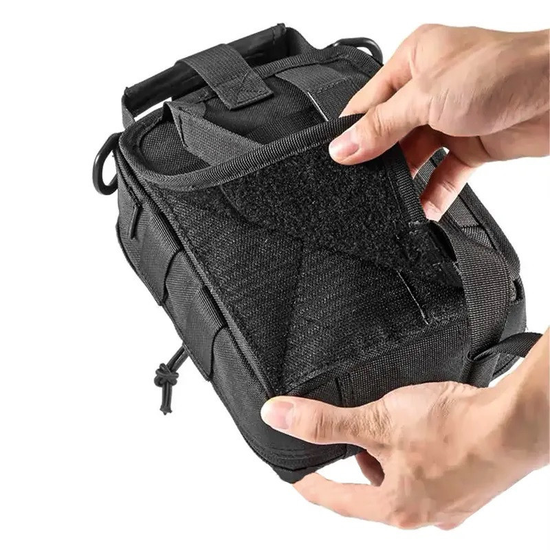 Сумка-аптечка тактическая на системе Molle (без наполнения),20х15х8 A87 Черний / Быстросъемная военная аптечка Киев - изображение 7