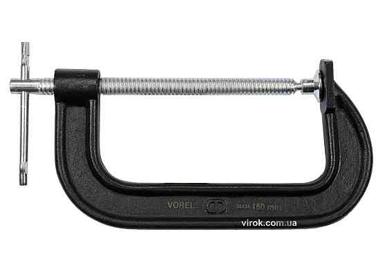 Струбцина з гвинтовим затиском "G" подібна VOREL; l= 150 мм [18] Одеса