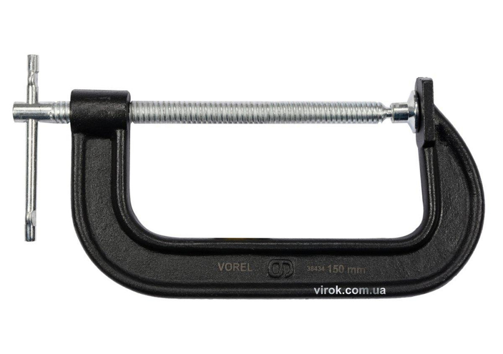 Струбцина з гвинтовим затиском "G" подібна VOREL; l= 150 мм [18] Одеса - фото 1