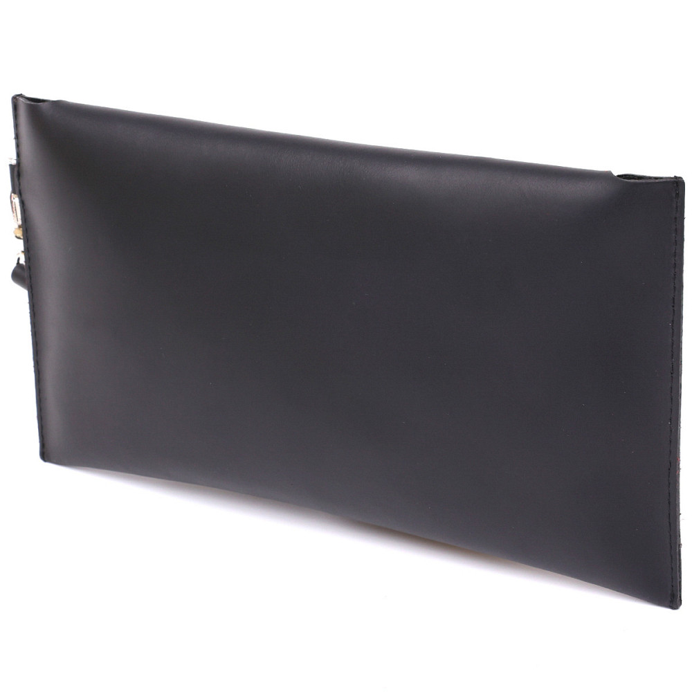 Кожаная матовая тревел-косметичка унисекс Черный (SHVIGEL) Киев - изображение 6