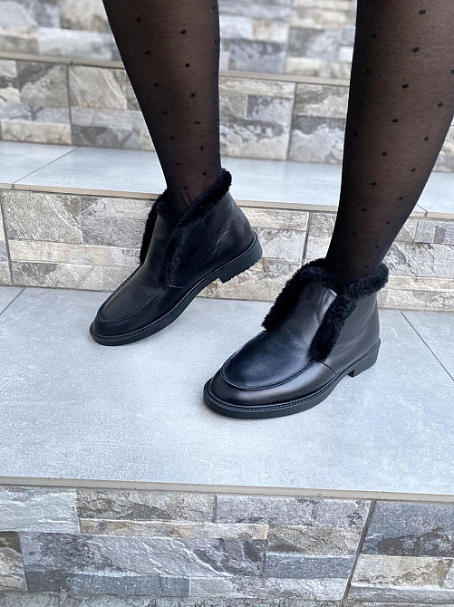 Daragani Черевики жіночі Daragani L24 чорні (зима, шкіра натуральна) (4243) 37 Коломыя - изображение 1