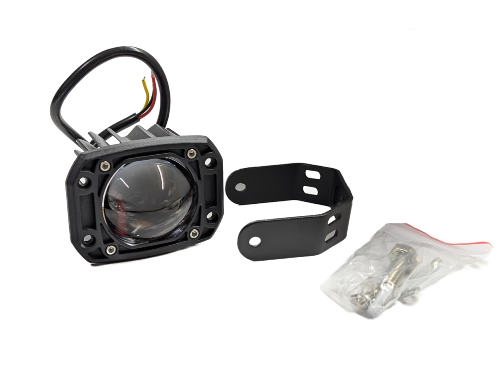 Світлодіодна фара StarLight HP-GZD-266-01 ближнє (біле+жовте), універсальна прямокутна 12/24V Харків - фото 2