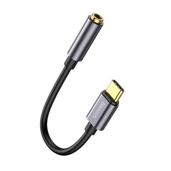 Кабель-переходник Baseus Type-C Male to 3.5mm Female Adapter L54 Deep Grey Одесса