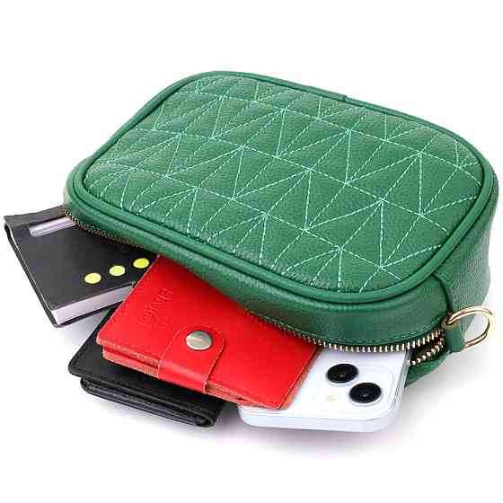 Сумка для жінок з натуральної шкіри Зелений (Vintage) Київ