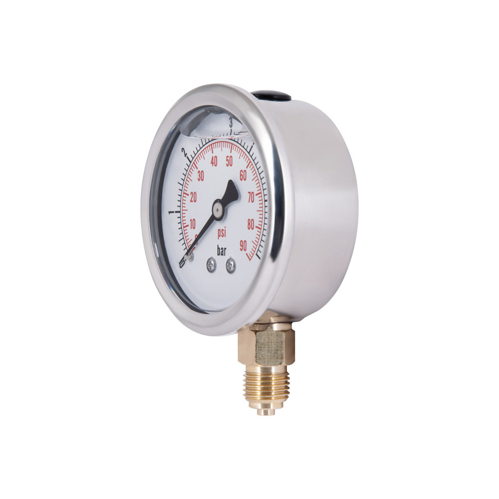 Манометр із гліцерином Thermo Alliance Forte 6 барів, 1/4"Н, нижнє під'єднання TAF170G6B Київ - фото 3