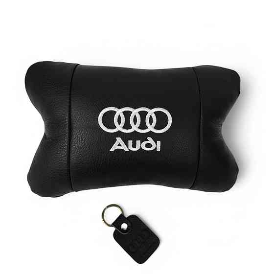 Підголовник-подушка для автомобіля під шию Audi Ауди 1шт, Сувенірні CG-339 автомобільні подушки Київ