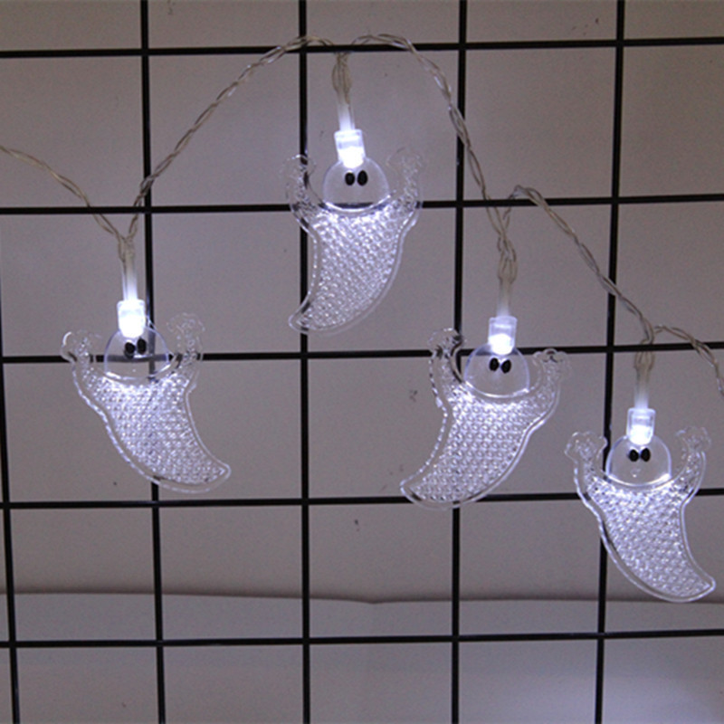 Гирлянда на Хэллоуин Привидения 150 см 10 led 5 на 3 см прозрачный Киев - изображение 4