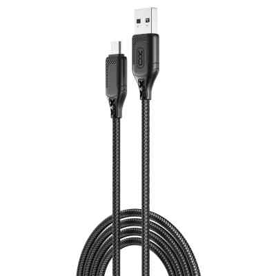 Дата кабель USB 2.0 AM to Micro 5P 1.0m braided black XO (NB235_M_Black) Вінниця
