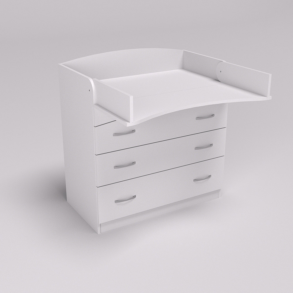 Комод пеленальний №2, Білий, 864/465/916 Львів - фото 3