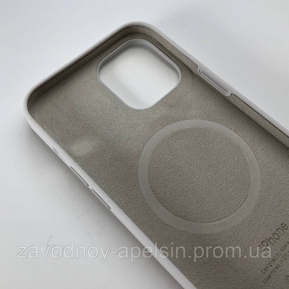 IPhone 12 Pro Max Чохол Silicone Case + MagSafe (white) Одеса - фото 2