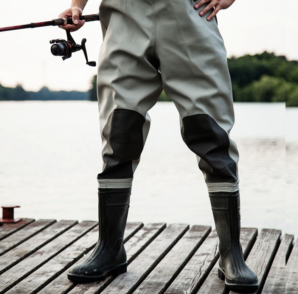 Водонепроницаемые Заброды (Комбинезон) усиленные с карманом для рыбалки PROS 