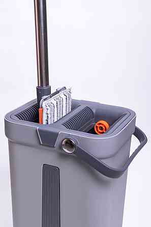 Швабра з плоскою насадкою та відром для миття підлоги Київ