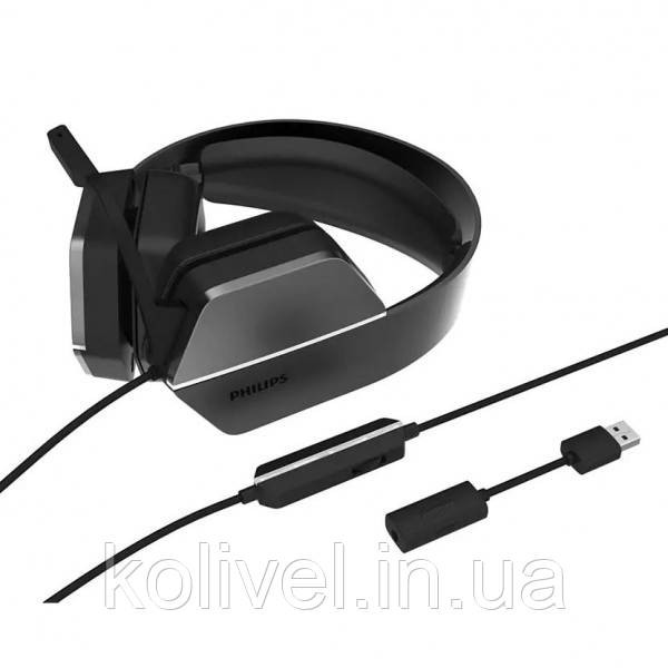 Ігрова гарнітура Philips Wired Gaming Headset 7.1 USB+ 3.5мм (TAG4106BK/00) Киев - изображение 1