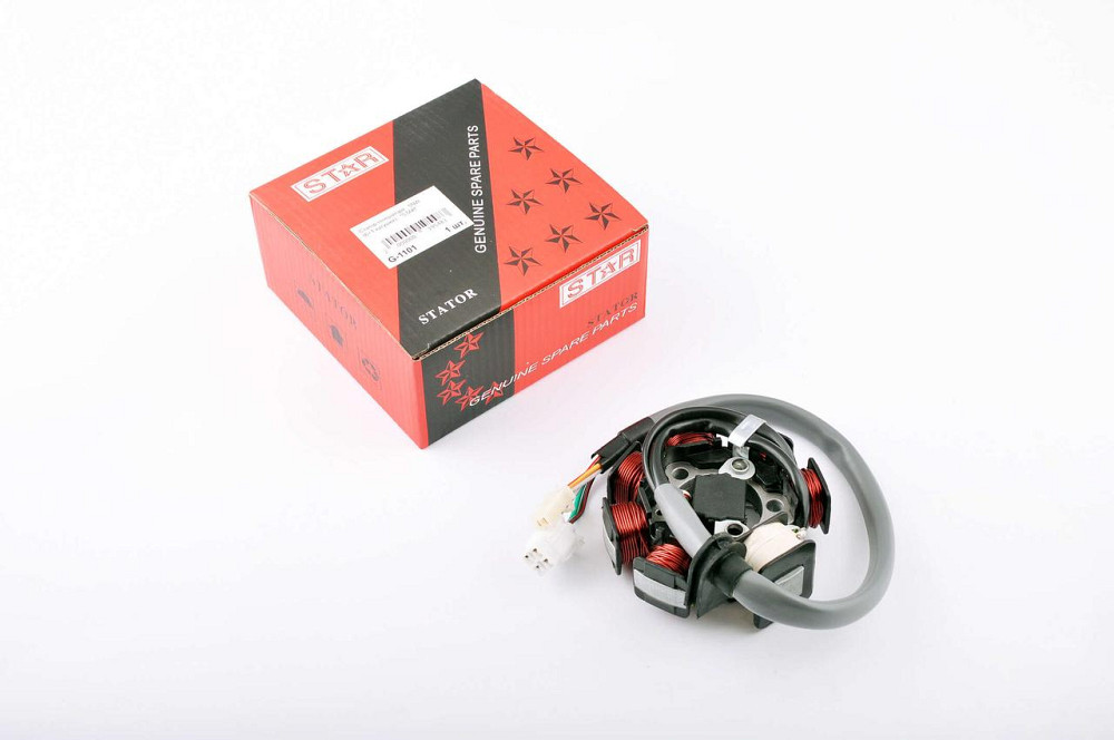 Статор генератора Ямаха VINO 125, CYGNUS 125 5NW (6+1 катушек, 5 проводов) Мукачево - изображение 1