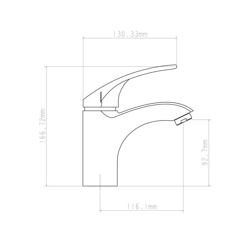 Смеситель для раковины Lidz (CRM) Mars 81 001 00, хром (LIDZCRM8100100) Киев - изображение 2