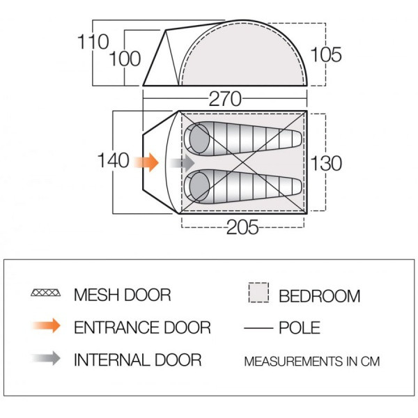 Палатка Vango Tay 200 Treetops Киев - изображение 4