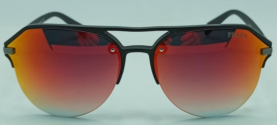 Брендові окуляри чоловічі стильні оранжеві дзеркальні краплі 1848 Київ - фото 7