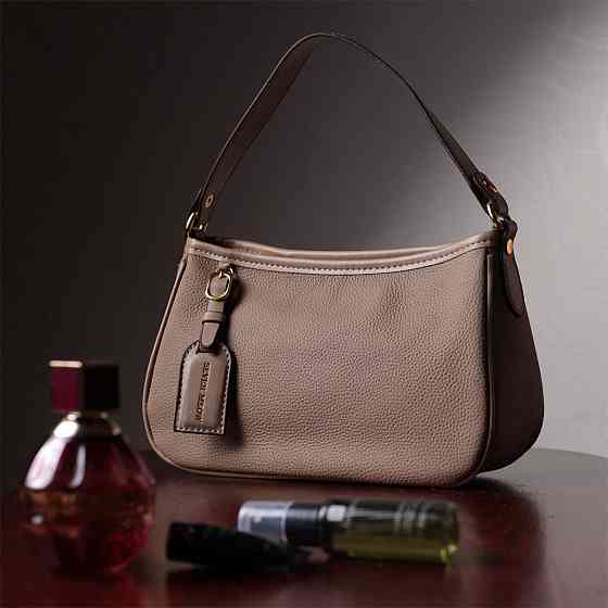 Жіноча сумка з двома ручками з натуральної шкіри Vintage 22632 Бежева Київ