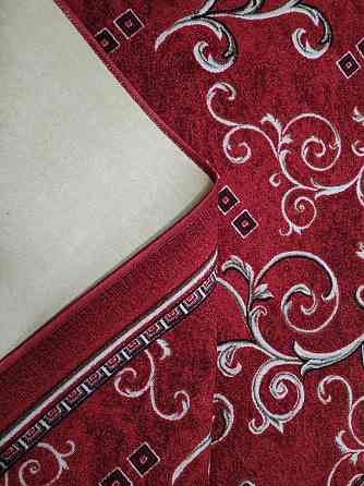 Ковровая дорожка лучшая цена, Красные Вензеля,  Ковёр на отрез. 150, 100 Каменское