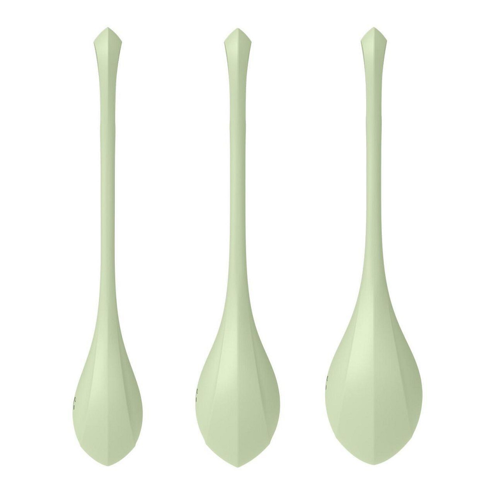 Набор йони бусин Satisfyer Yoni Power 2 Light Green, диаметр 2-2,5-3см, вес 22-44-73гр Sex Aura Киев - изображение 2