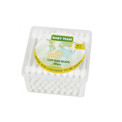 Ватные палочки Baby Team с ограничителем 56 шт (4824428001007) Винница - изображение 1