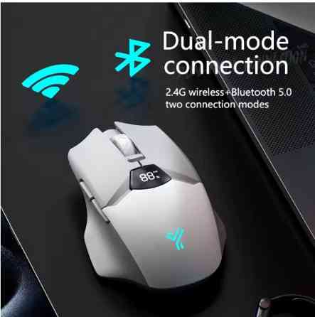 Мишка Бездротова Ігрова SX01 600 мАг Bluetooth DPI для Пк і ноутбуків Біла Запоріжжя