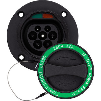 Розетка для зарядки электромобиля HiSmart Type 2 Mennekes (Male), 32A, 3-фазна (EV200252) Винница - изображение 1